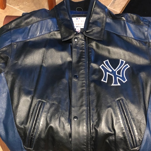 ny yankees leather jacket